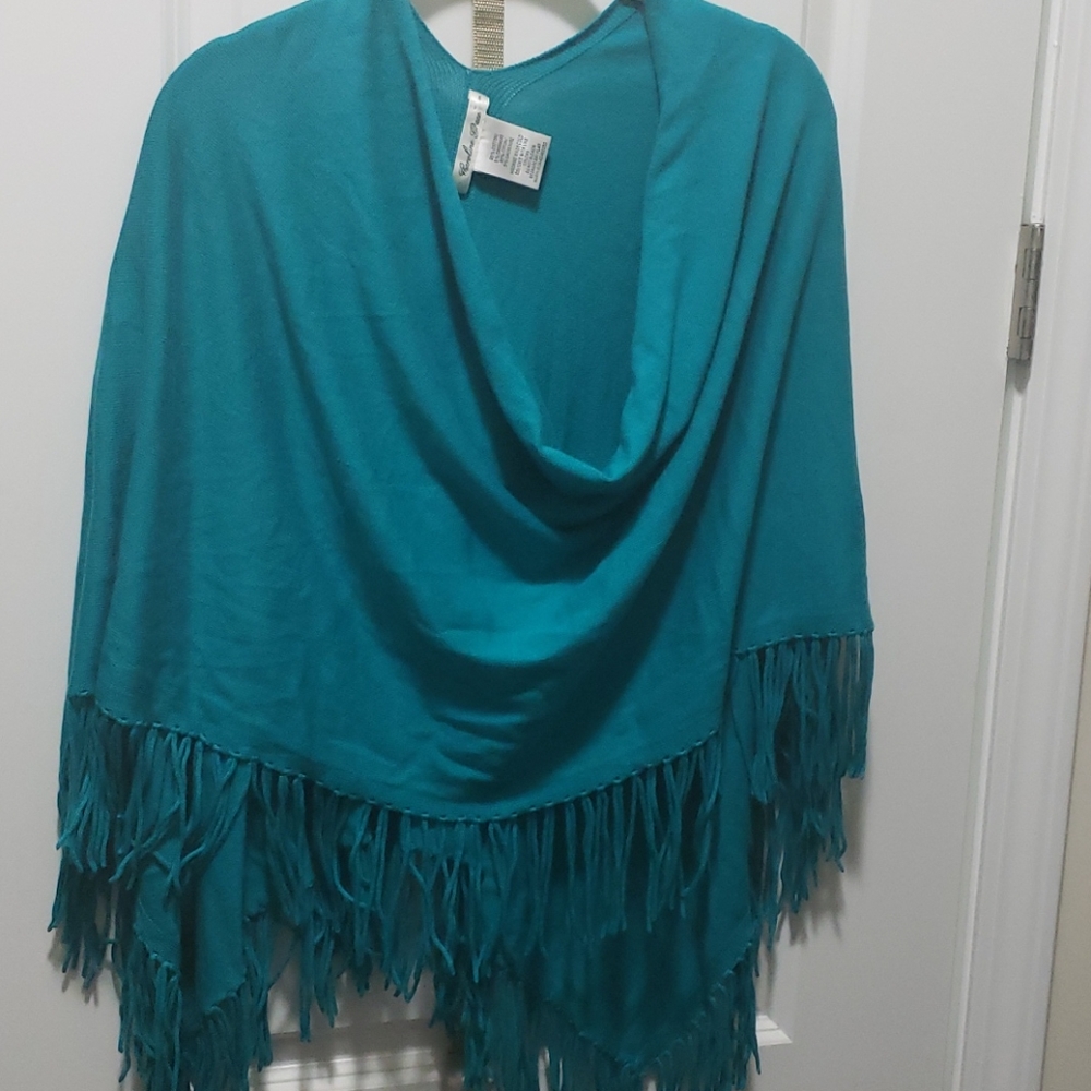 Poncho cape wrap
